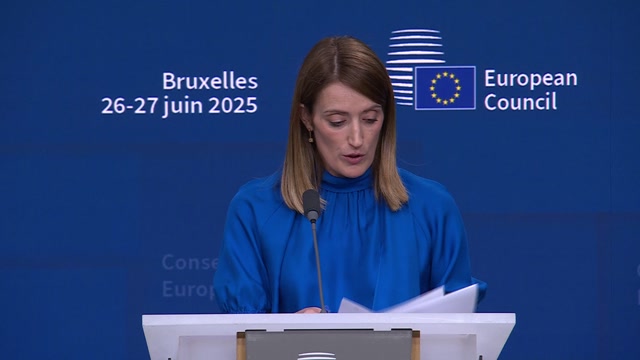 Press conference by Roberta METSOLA, EP President, following her participation at the European Council meeting: Q&A session